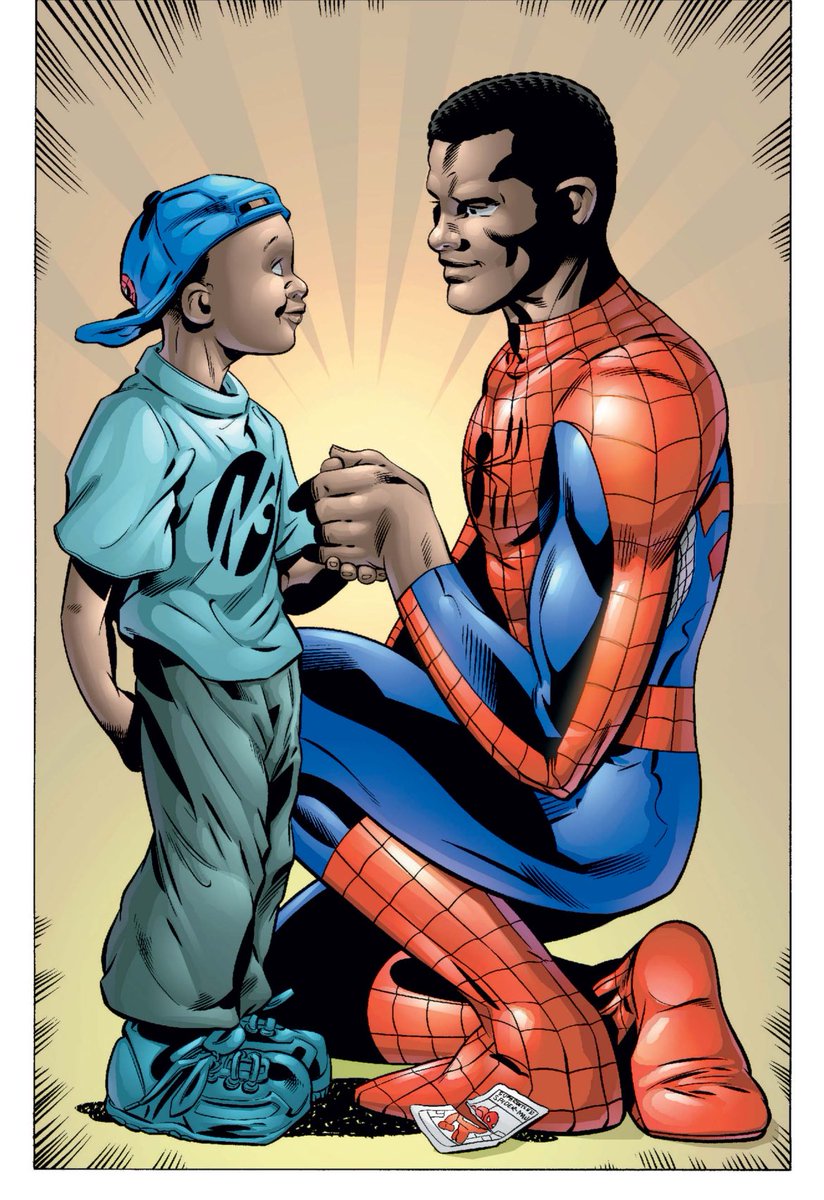 Sorazure15's tweet image. What a fucking issue man.

It can be anyone behind the mask. 

The importance of Spider-Man even when he isn’t there.