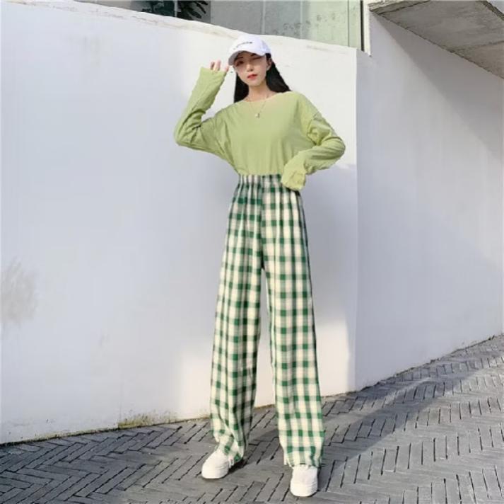 engkufais's tweet photo. Check out Summer Plaid Pants Women High Waist Slimming Straight Wide-leg Pants Loose Drape Casual Mopping Pant for RM5.48 - RM6.15. Get it on Shopee now! https://t.co/78bmxkiyN3 https://t.co/QvRMoD3MXK
