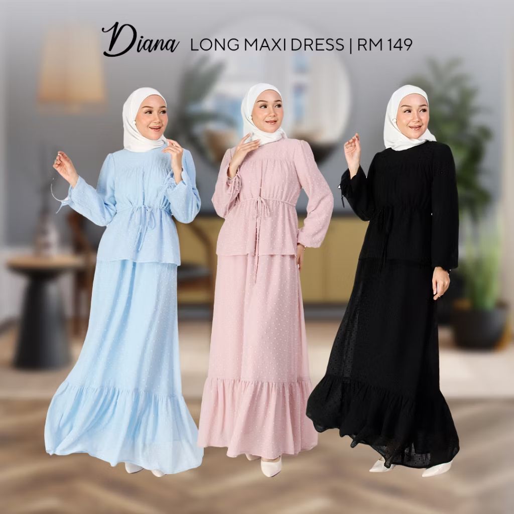 engkufais's tweet photo. Check out ⚡SPECIAL OFFER⚡ Diana Woman Long Maxi Dress Sedondon Jasmina Malaysia for RM89.10. Get it on Shopee now! https://t.co/vDpIY3HAMi https://t.co/ddCi8FLZWO