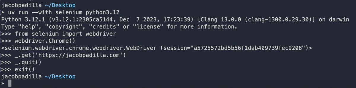 The --with flag in UV is incredibly useful!
