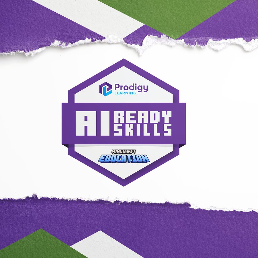 Microsoft Education ANZ (@mseduanz) on Twitter photo AI is here, but are your students ready with the required skills?
#MinecraftEDU and Prodigy Learning AI Ready Skills delivers future-focused curriculum, enabling educators an easy solution to teach their students #AI!
Learn more: msft.it/6018Ugd4p
<a href="/CertMatters/">Prodigy Learning</a> AI is here, but are your students ready with the required skills?
#MinecraftEDU and Prodigy Learning AI Ready Skills delivers future-focused curriculum, enabling educators an easy solution to teach their students #AI!
Learn more: msft.it/6018Ugd4p
<a href="/CertMatters/">Prodigy Learning</a>
