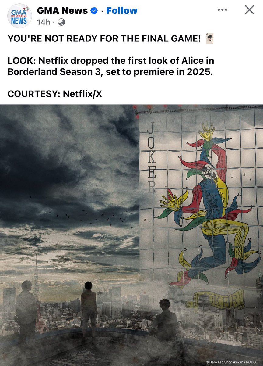 chariyown's tweet photo. BRUHHH ALICE IN BORDERLAND S3
NAALALA KO EVERY EPS NAIYAK AKO https://t.co/ledlsvXbpJ