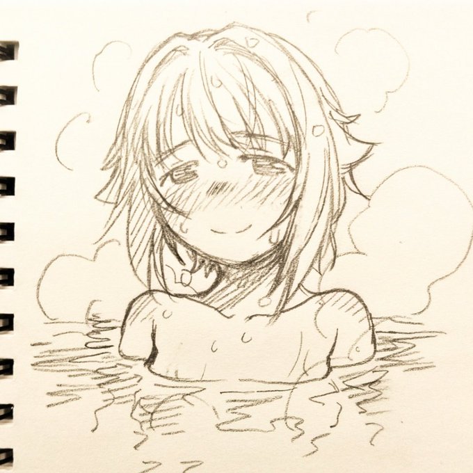 朝イチらくがき
朝温泉でぽかぽか幸子
山奥の温泉に行きたい 