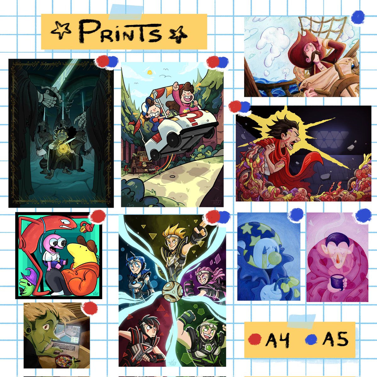 blueyay_s's tweet photo. @JW_Arte Hola! Soy Tele y este finde voy a estar en el pabellón 3 stand NC58 junto con @nxt_december ! 

Voy a llevar prints y pegatinas varias desde de El señor de los Anillos, Akira y Gravity Falls hasta la Wii, Pokémon y Linkin Park, entre muchos más

Pasaros a saludar!! ⭐ https://t.co/DReL4DFRR0