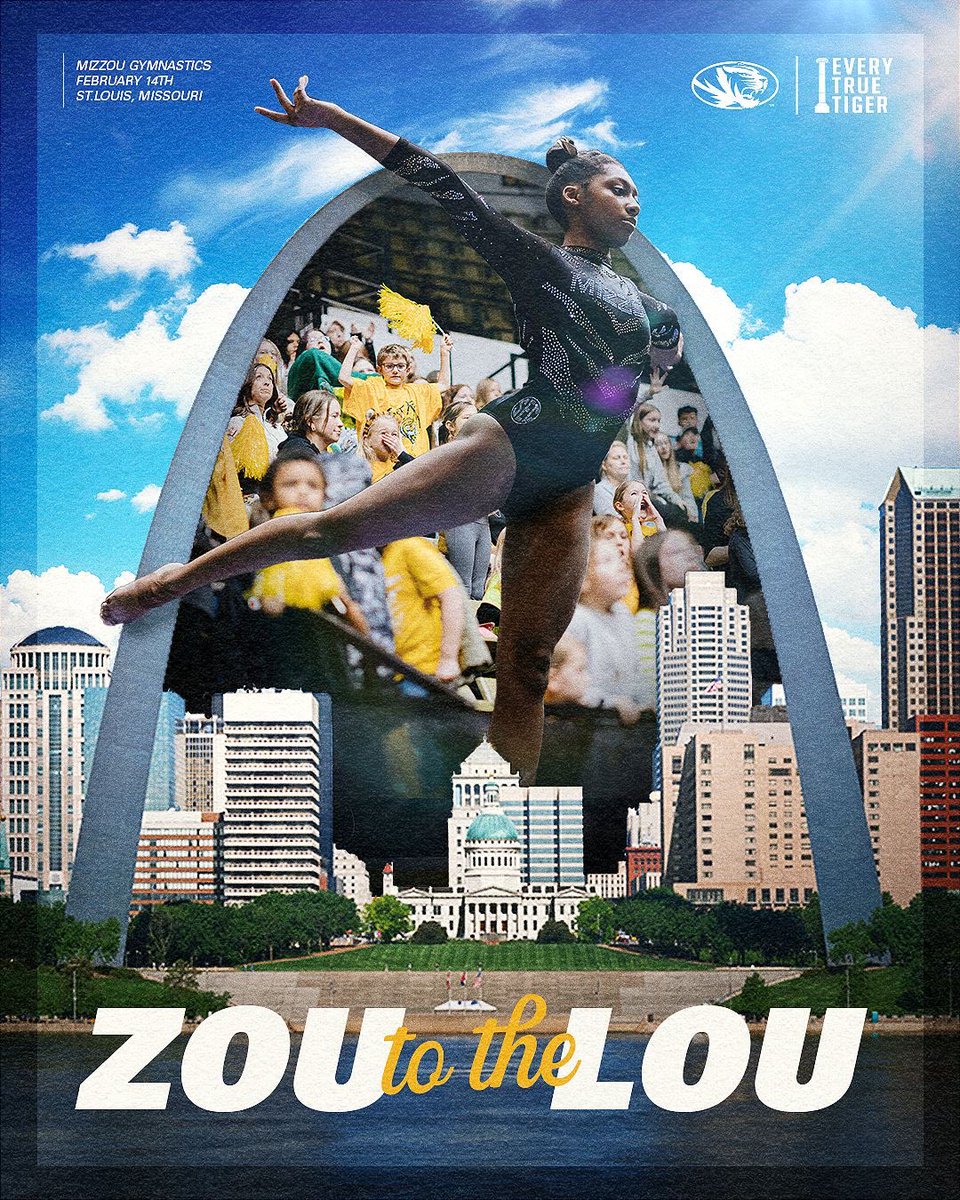 The Mizzou family rolls deep—let's show out in the Lou!
<a href="/MizzouAthletics/">Mizzou Athletics</a> <a href="/MizzouGym/">Mizzou Gymnastics</a>
#ETTB #MIZ
📅17 : Friday, February 14
⏰: 6:30pm CT
🏟️: Family Arena - St. Charles, MO