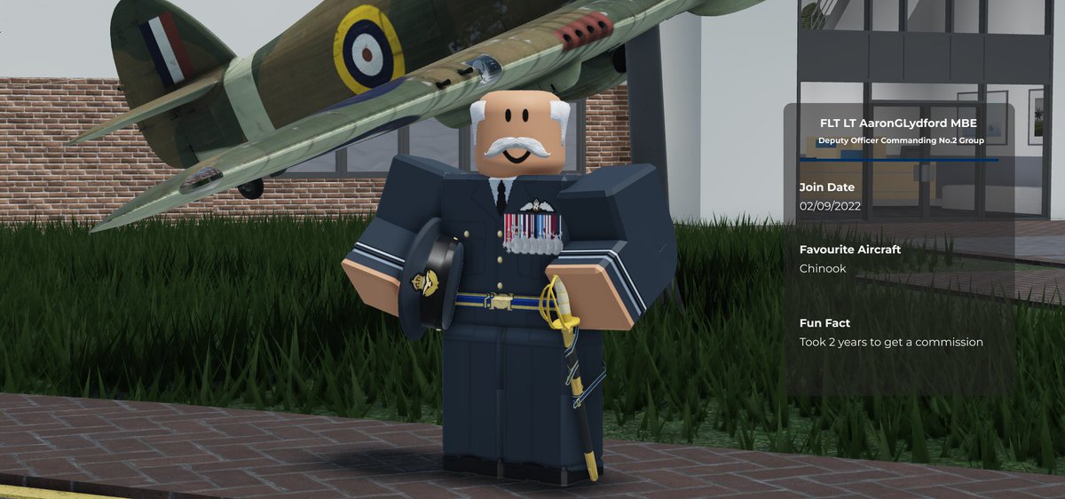 Next, we have FLT LT AaronGLydford. Aaron joined in September of 2022, beginning in 33 Squadron. He ranked up to Master Aircrew, before switching to the Group Warrant Officer role. 

He spent some time as the Group Warrant before being commissioned and becoming the Deputy OC.