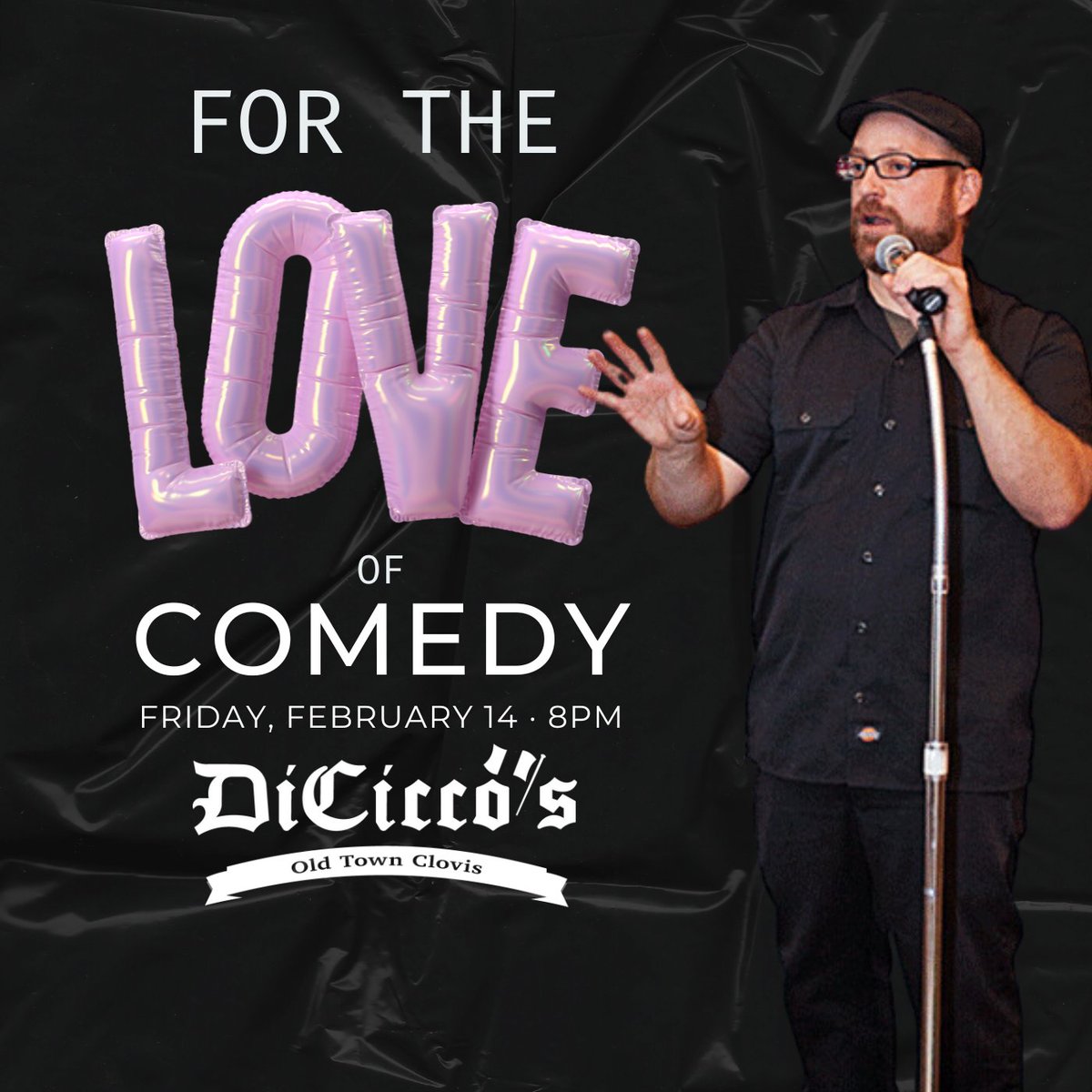 Get ready for a night packed with belly laughs and good vibes at For The Love of Comedy! Join us Friday, Feb 14, 2025, at 8 PM at Di Cicco's Italian Restaurant, where Danny Minch— Reserve now: bit.ly/4jXGJwd