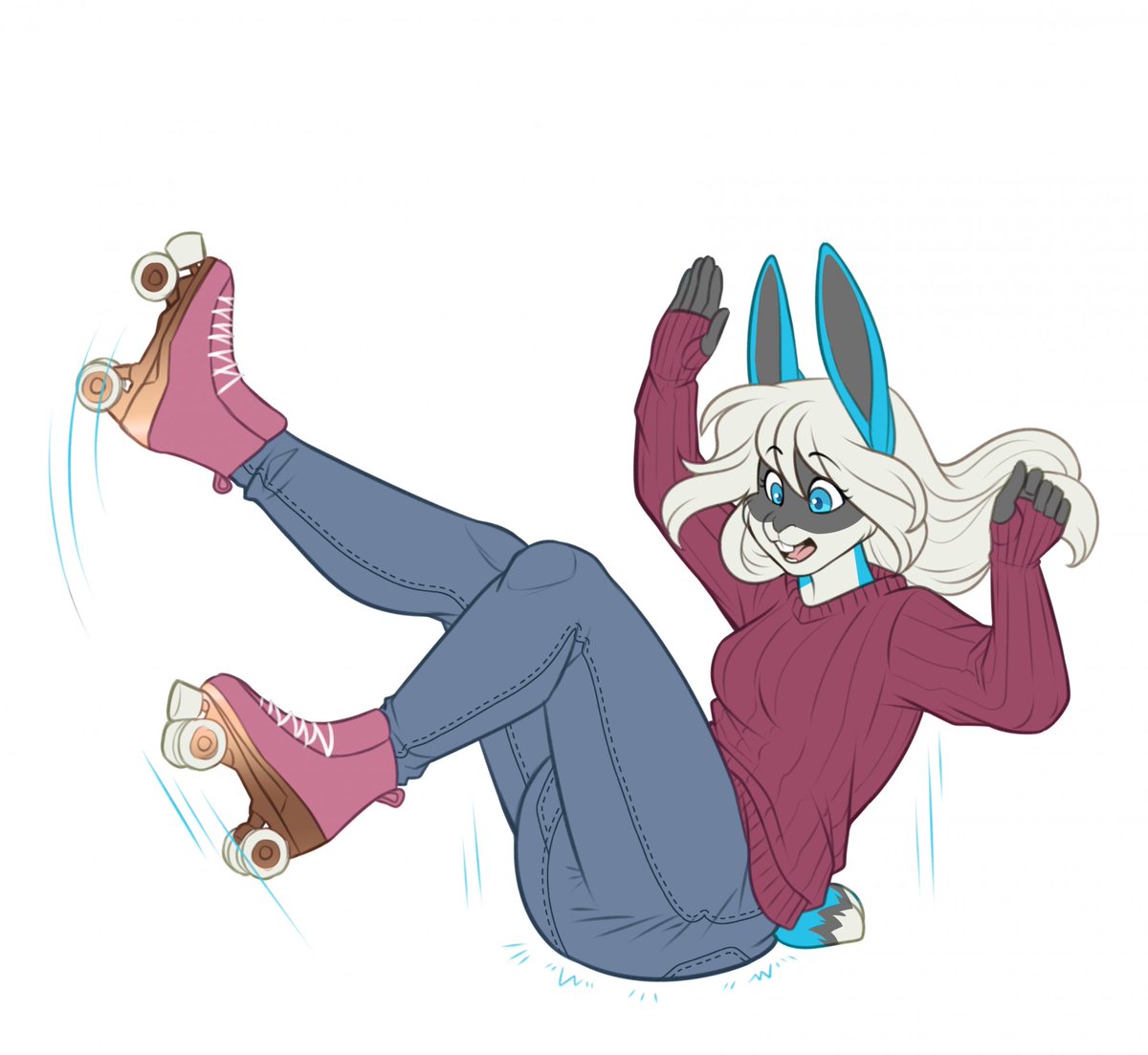 Whoops! Good thing they brought butt pads ;3 Sketch comm for Roller-2009!
♥ Website: minettefraise.carrd.co