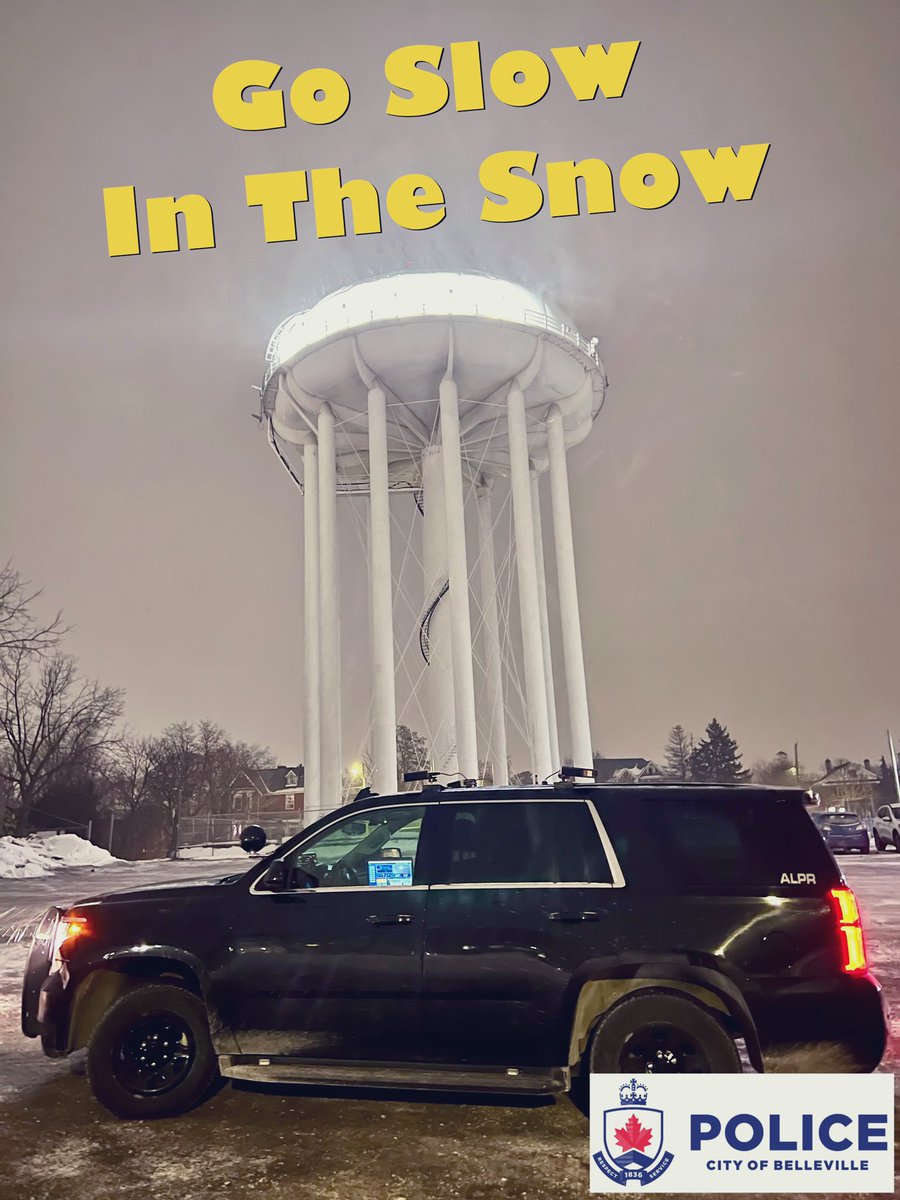 ❄️ The #snowstorm has started! Snow can create slippery roadways and impact visibility. Please #slowdown and drive to the weather and road conditions. Better yet, stay home if you don’t need to be out! Be safe everyone. <a href="/BellevilleON/">City of Belleville</a>