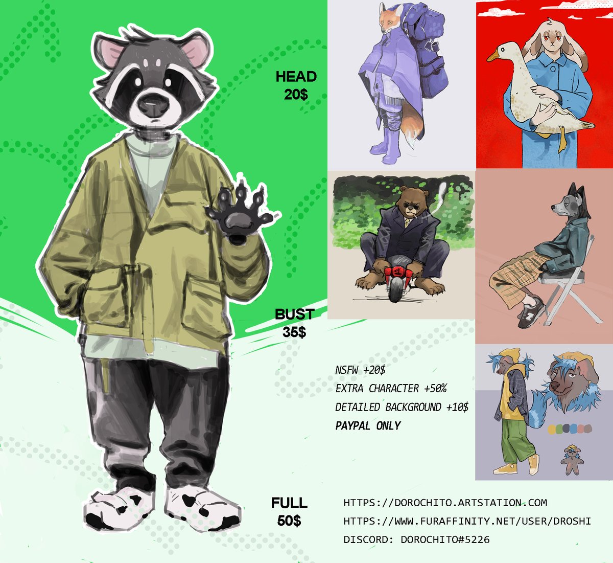 here’s the updated price list! thanks u for share!! like and comments! support your local latinx lesbian lol 

#furryartist #furryhentai #furryartwork #furry #nsfwtwtًً  #nsfwfurryart #artmoot #artmoots #comissionsopen #commsopen #opencomms