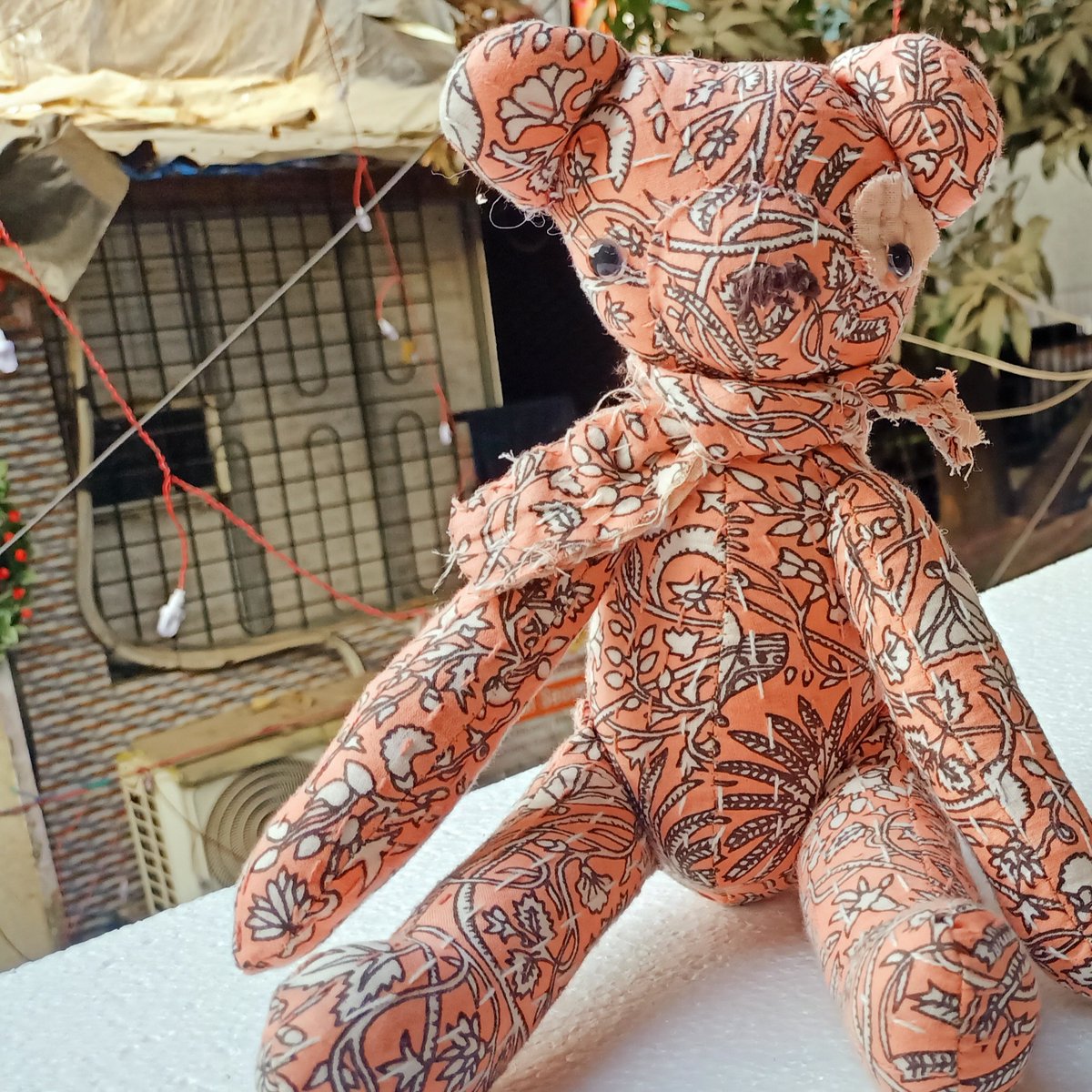 coniferhandmade's tweet photo. Bring home a touch of sustainability and charm with our adorable recycled Kantha quilt teddies! 🧸♻️

Each teddy is handmade from upcycled Kantha quilts, making every piece one-of-a-kind with unique patterns and vibrant colors. Soft, eco-friendly, and full of character!! https://t.co/0oGSF3zyeL