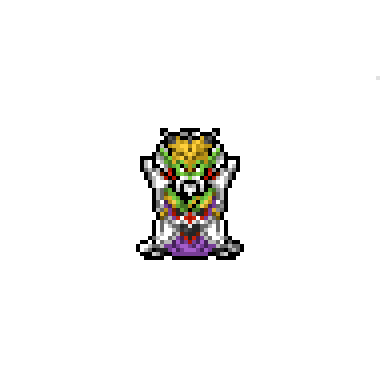 lowmh's tweet image. 魔界の王にして　王の中の王
ミルドラースとは　私のことだ。

#ドット絵
#pixelart
#ドラクエ5