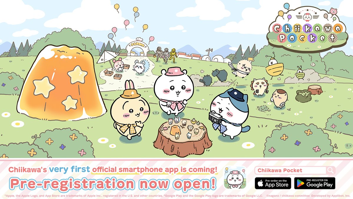 chiikawa_pt_en's tweet photo. ━━━━＼Releases Late March 2025!／━━━━
          Chiikawa's Very First Smartphone App                            
　　　　　　　Chiikawa Pocket
━━━━━━━━━━━━━━━━━━━━━━━

▼ Pre-registration now open:
https://t.co/m4DwBX8Dyx

#Chiikawa #ChiikawaPocket https://t.co/Be4feSMhTm
