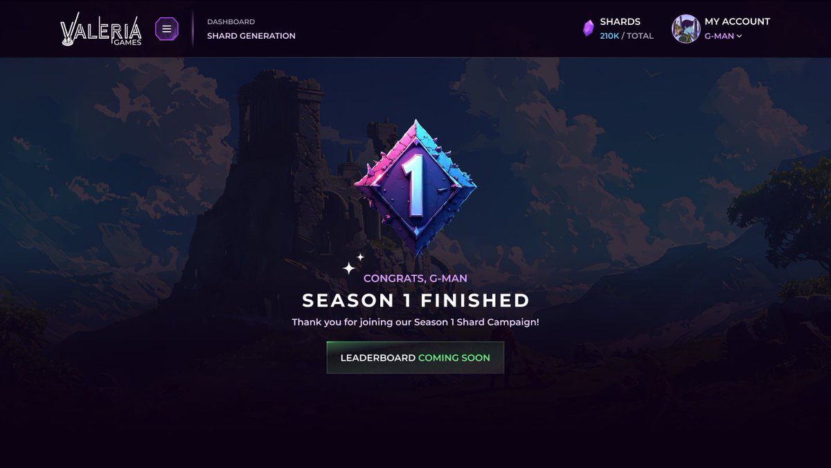 🚨 Season 1 is complete!🚨

We saw over 20 million transactions on XAI, with 100,000+ unique active wallets participating. When it's time to claim your LOV airdrop, an ELO multiplier will reward active gamers with even more.

During this season, we also introduced key features,