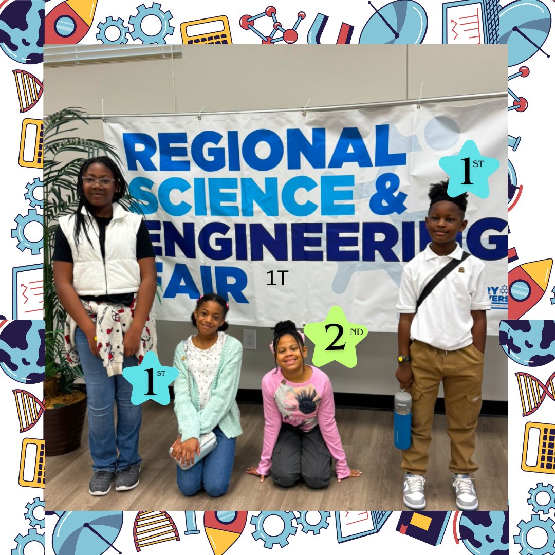 We are beyond proud of these Bluejays for their outstanding performance at the science fair! 🌟 Earning 1st and 2nd place in their category and advancing to the state level is a HUGE accomplishment! 👏 This is just the beginning—keep soaring, Bluejays! 🚀  #StateBound