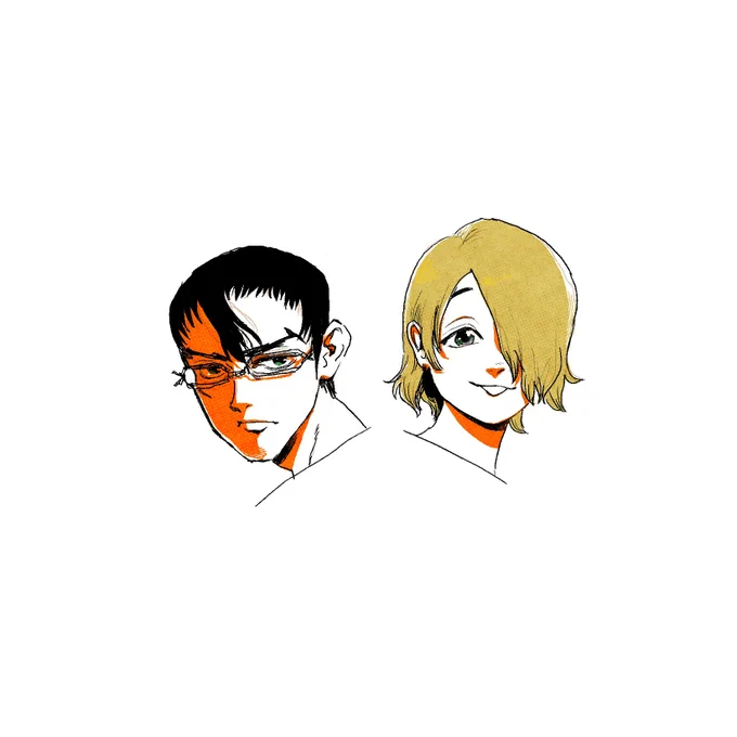 右が「金狼」っぽくない?(金髪にひっぱられているだけ)(キャラデザがよすぎる全員描きたい)