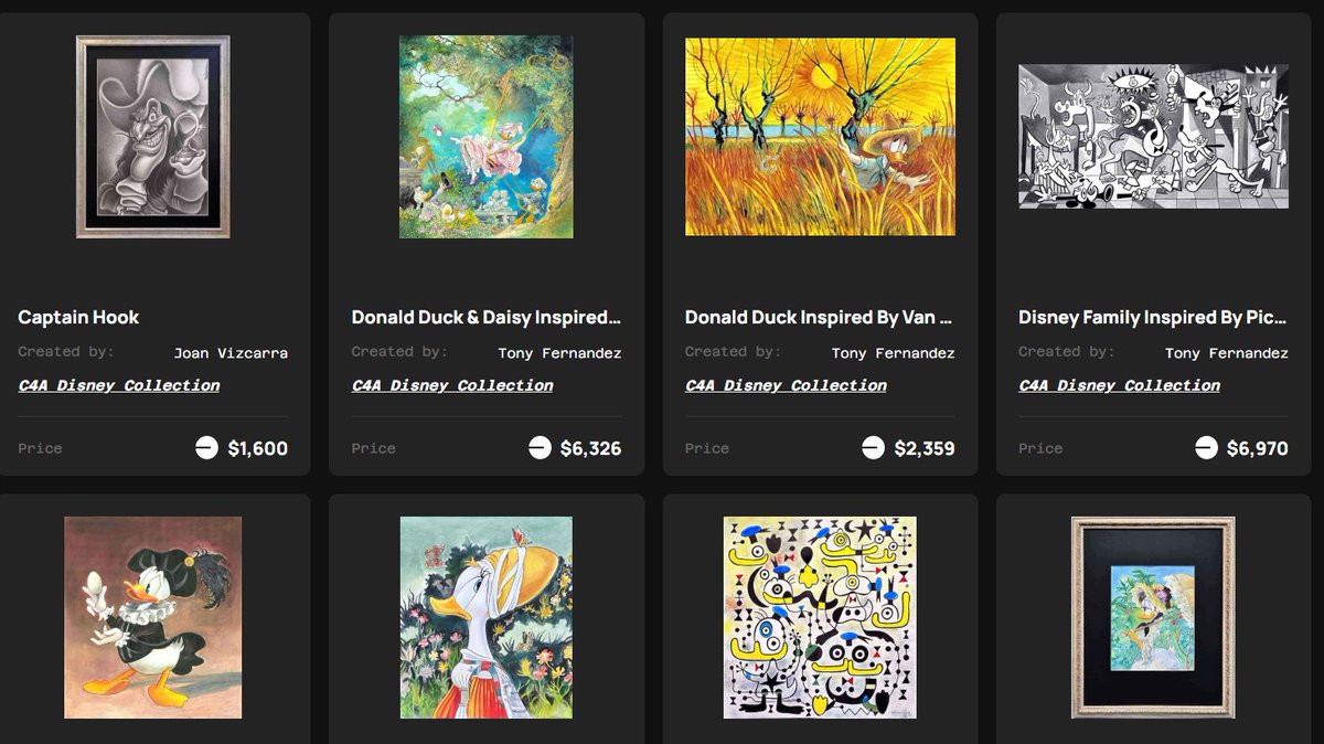 🎨✨ The Disney Collection by Corner4art &amp; VaultX presents 33 exclusive artworks by 8 talented artists, each reinterpreting Disney characters in their own unique style. 

With backgrounds in Walt Disney Studio, Disney Comics, and major entertainment collaborations, they bring