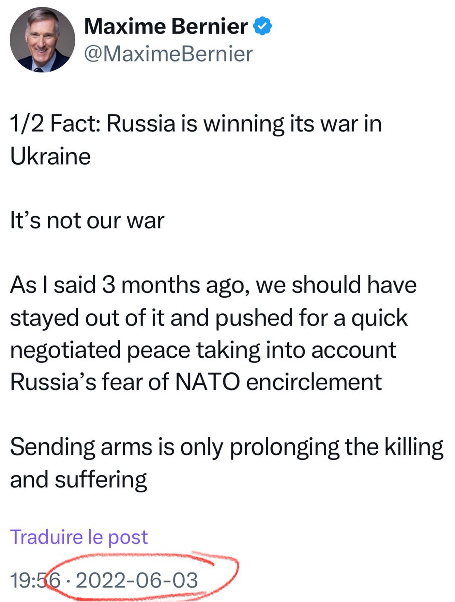 MaximeBernier's tweet image. I’m the only political leader in Canada who said this — and who is proven right today.
