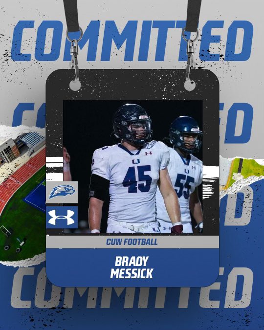 I am very excited to announce my commitment to further my athletic and academic career at Concordia University - Wisconsin. I want to thank my coaches, parents, and teammates for supporting me through my high school career. I am beyond excited for what lies ahead! <a href="/CUWFB/">CUW Falcon Football</a>