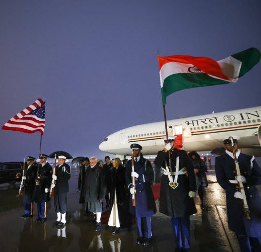 stiwari1510's tweet image. PM Modi reached Washington and shared this pictures of arrival and welcome at Washington, DC. 
#PMModiInFrance #PMModiInParis #PMModiInUSA