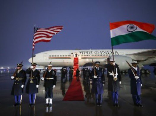 stiwari1510's tweet image. PM Modi reached Washington and shared this pictures of arrival and welcome at Washington, DC. 
#PMModiInFrance #PMModiInParis #PMModiInUSA
