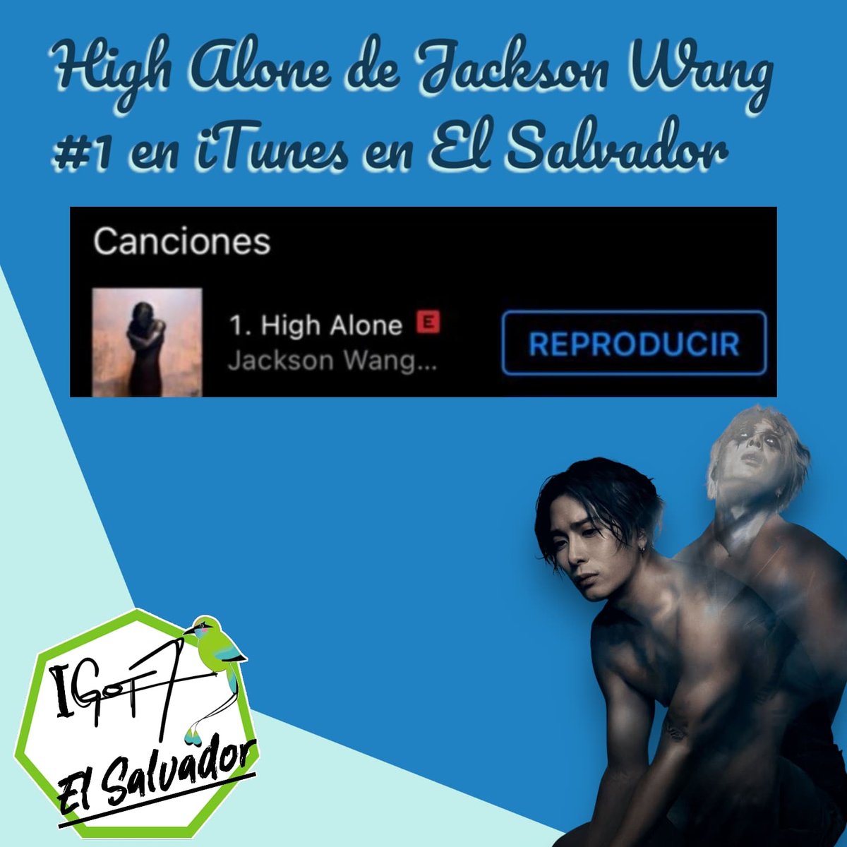 IGOT7_SLV's tweet photo. [iTunes El Salvador 🇸🇻]
Tenemos el # 1  para High Alone de nuestro rey #JacksonWang 
🐥💚🇸🇻🔥 🎉 
Bien hecho Team iTunes El Salvador!!! 😌
 #JACKSONHIGHALONE #MAGICMAN2 #JacksonWang
@JacksonWang852 @JacksonWGlobal https://t.co/HKT4tyiELV