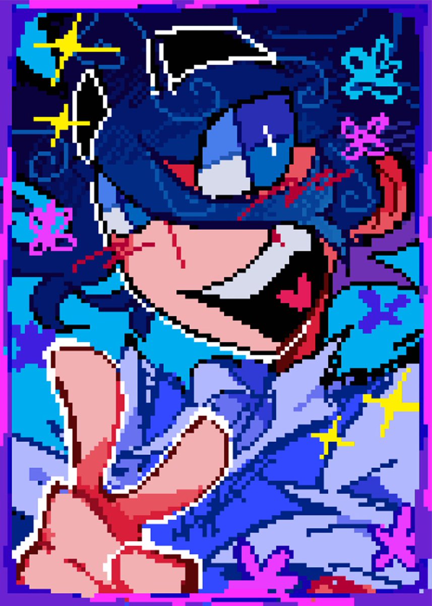 (｡⁠･⁠ω⁠･⁠｡⁠)⁠ﾉ💙
#originalcharacter #myOC #pixelart