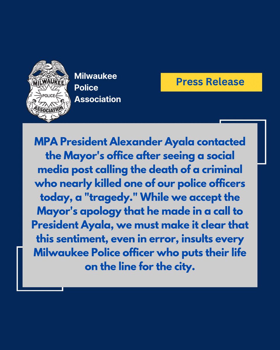 Milwaukee Police Association (@mpa_milwaukee) on Twitter photo 