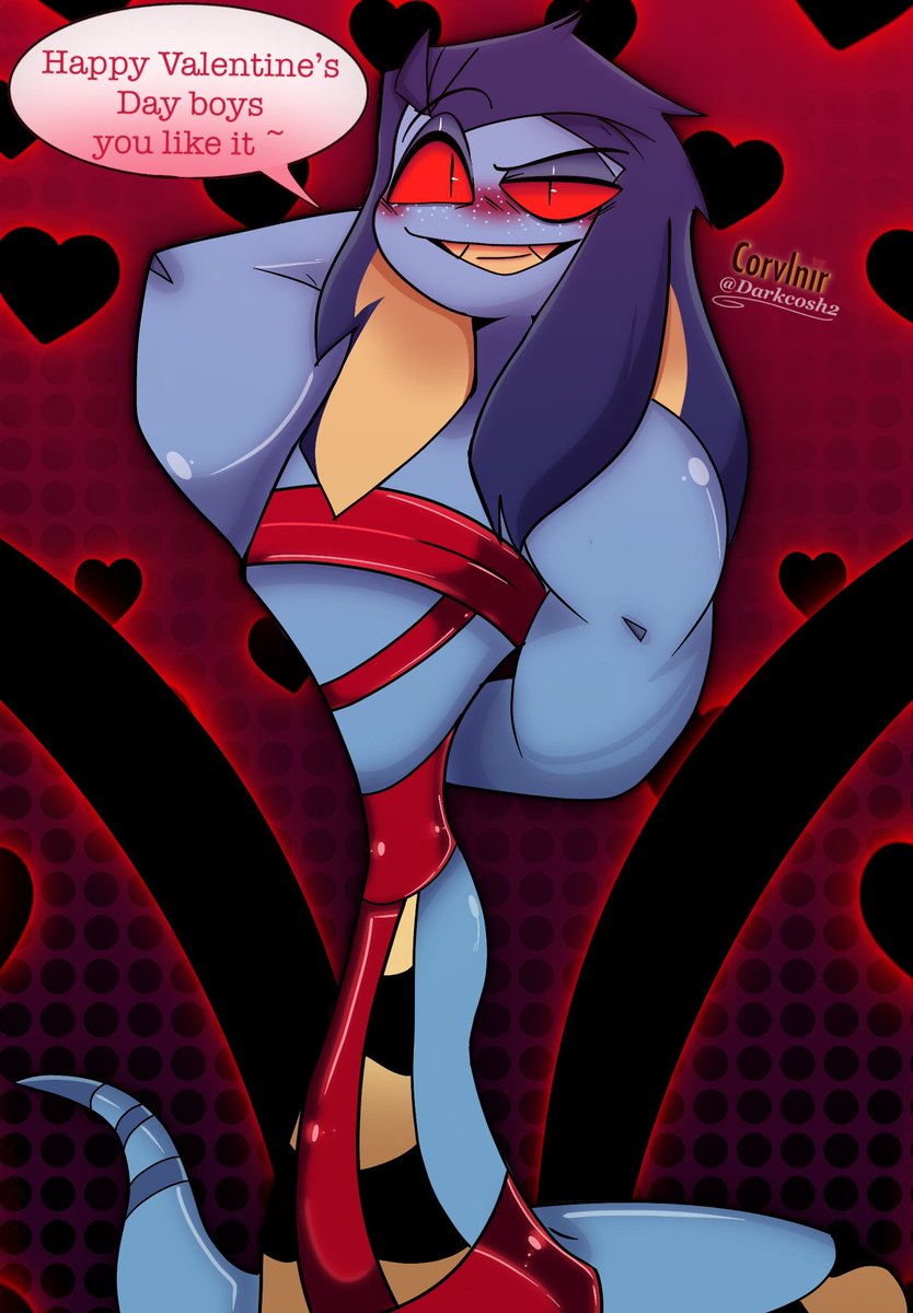DarkcoshRO's tweet image. l’m Art ComicDub Valentine’s Day sexy red snake ( for @AxelGear11 ) #MontgomeryPython #TheMongoose #BackToTheArena #Comic #ComicDub #HazbinHotel #Art