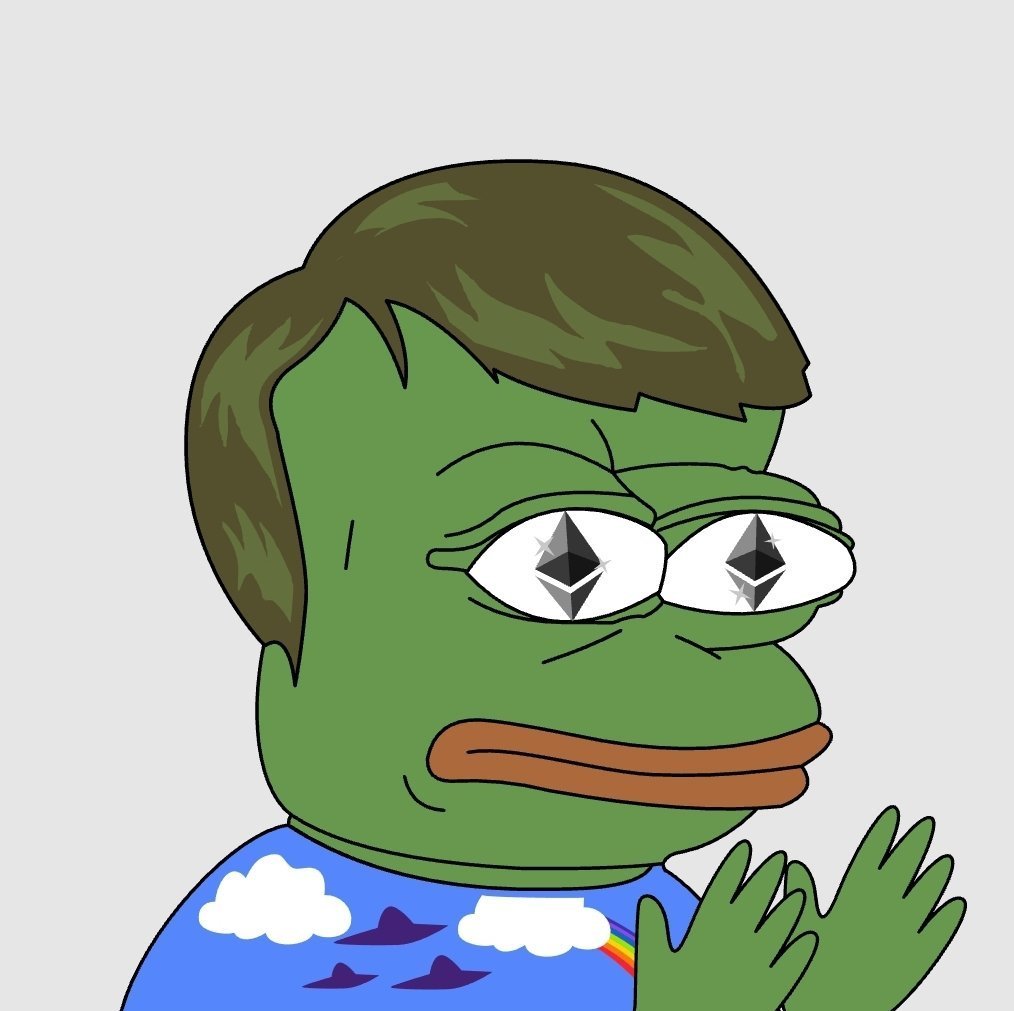 When <a href="/CryptoPepes/">CryptoPepes</a> pfp <a href="/VitalikButerin/">vitalik.eth</a> 👀✨