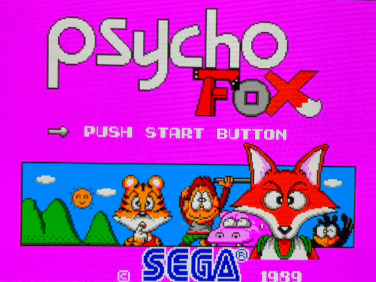 sekiro_51's tweet image. 海外マスターシステムPsycho Fox到着📬サイコフォックスはなかなか出物が無いので箱説ナシでもこの値段はやむなし😅カセット自体はキレイ👍タイトル画面の4匹🦊🐯🐒🦛を操作(鳥はオプション枠)🐦‍⬛横スクロールジャンプ天国?アクション💨某配管工とは異なる挙動で慣れが必要😅
#SMS #SEGA #VicTokai