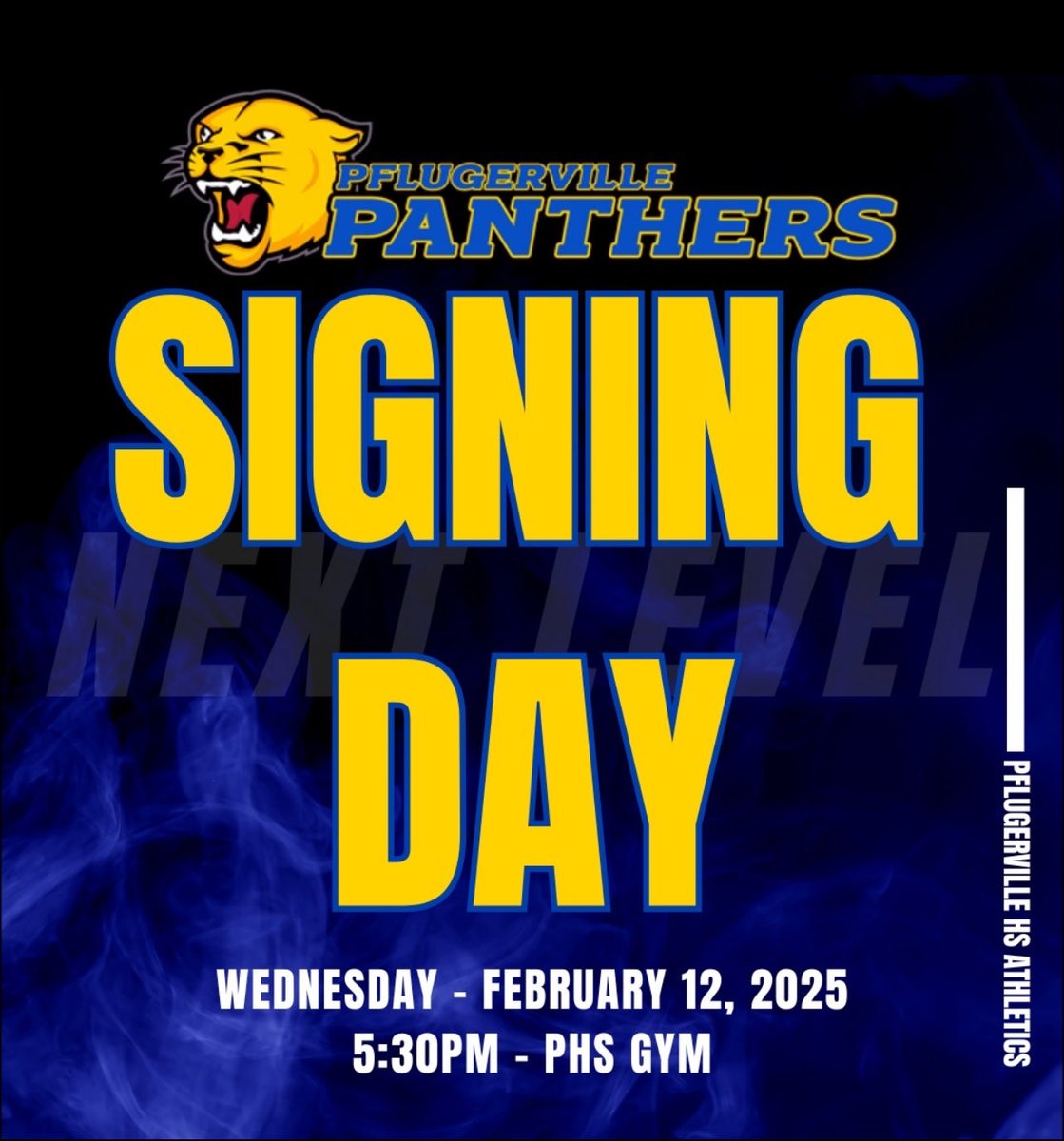 Great time tonight celebrating our young men and women as they signed to continue their athletic and academic careers!! Panther Proud!! Signing Day!!
