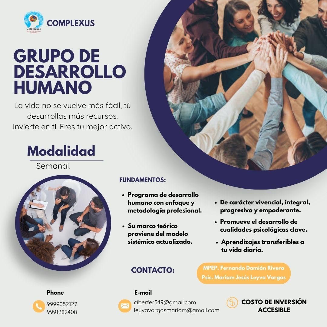 SisComplejos's tweet photo. GRUPO DE DESARROLLO HUMANO 
¡Forma parte de nuestro grupo de desarrollo humano!

🔺No te pierdas la oportunidad de participar🔺
¡¿Que esperas para comenzar?!
Contactarnos ahora ‼️

⬇️⬇️⬇️⬇️⬇️ https://t.co/kBDn0Th78x