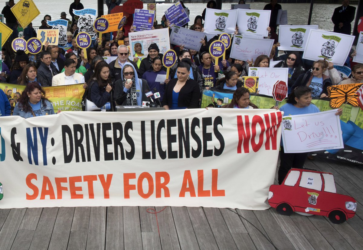 MTRStates's tweet photo. More than a dozen states extend drivers licenses to immigrants.

The Trump admin’s latest attack is yet another unconstitutional overreach that undermines the safety of every NYer, hurts our economy &amp; puts our families at risk.

We won’t stand for it.

We’re ready to fight back. https://t.co/MFSOxipdCJ