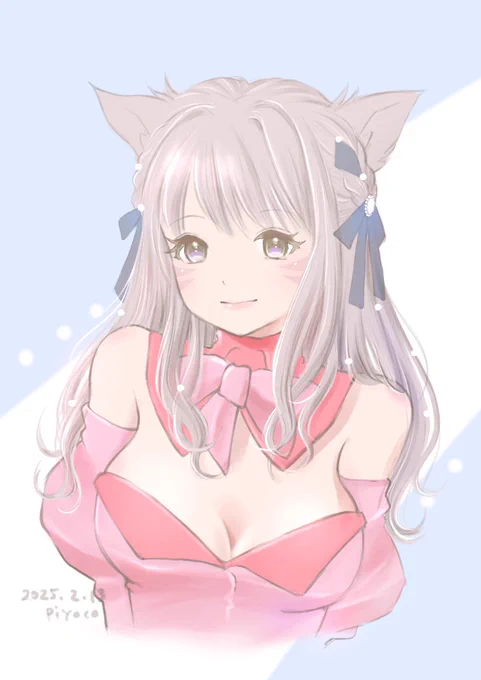 今日のらくがきコーティーちゃん!#FF14 #ミコッテ 