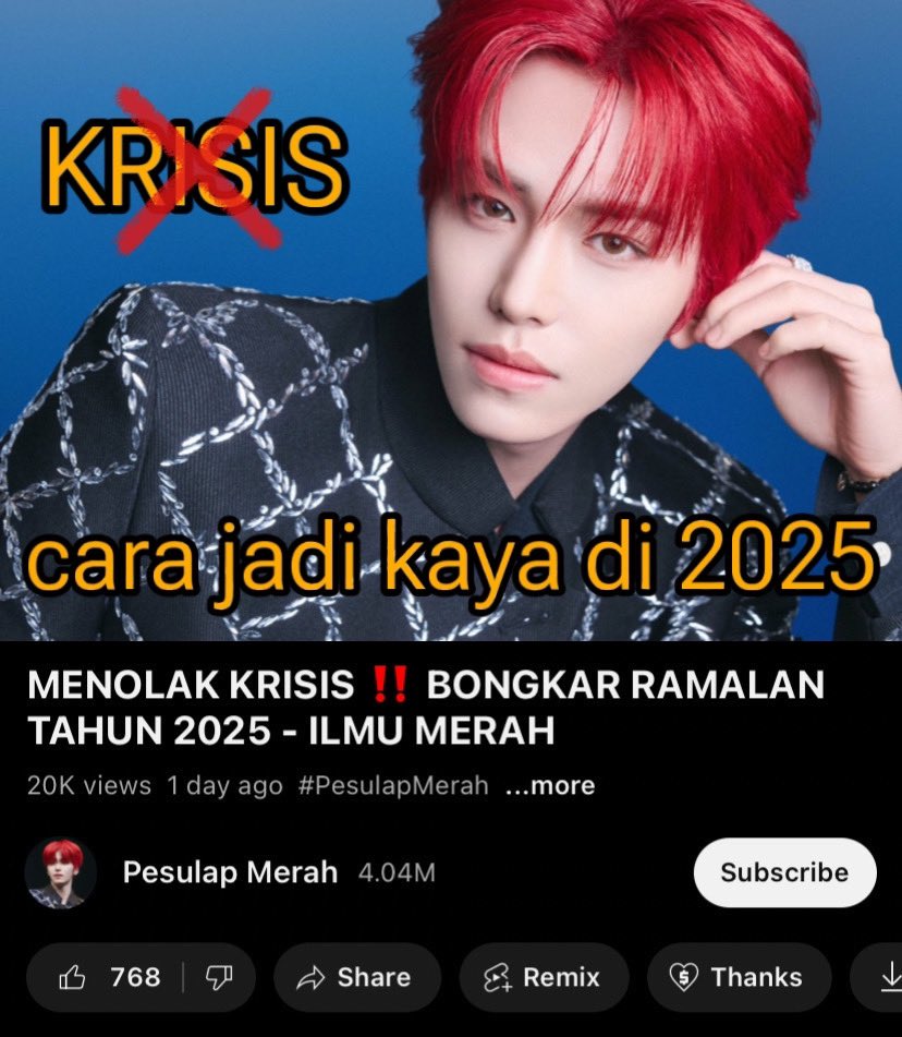 gyuluminix's tweet photo. Yang mau kaya boleh langsung mampir ke channel Youtube pesulap merah
ANTI SETTING❌
ANTI PEMBODOHAN❌
EDUKASI DENGAN PENUH KEJUJURAN
#ILMUMERAH #PesulapMerah https://t.co/rocrXruzMi