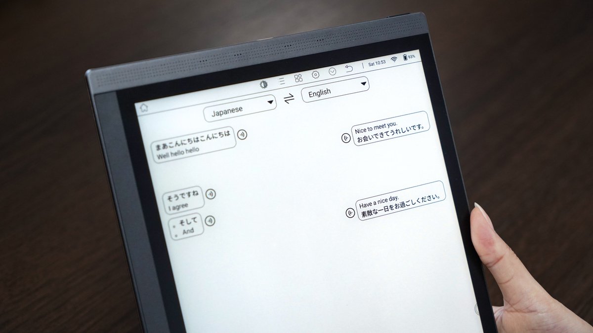 BigmeEInkTablet's tweet image. Looking for an efficient partner? The Bigme ePaper Tablet B1051 Series is your ideal productivity companion. 
store.bigme.vip/collections/10…
#BigmeB1051series #ePaperTablet #Productivity #AI #SpeechToText #GlobalCollaboration #TechInnovation #SmartDevices #EfficientWork