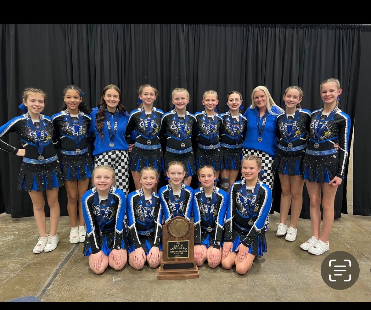 What an awesome year for the JAY cheerleaders. After the 1st place performance at ICCA.   Today  they won second in the iesa state championship.  Congrats to coach Brauns and the Jays cheer.  A celebration of the season will be happening soon.  Way to go JAYS.  What a team