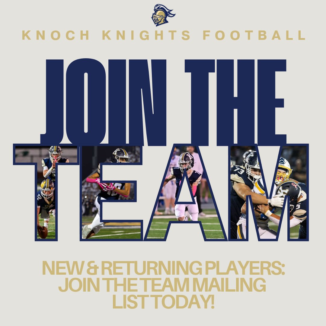 ⚔️ Don't miss anything this offseason! All players (new &amp; returning) entering grades 7-12 for the fall 2025 season, get on the mailing list today! 

🔗 forms.gle/U4knhESNPZZhsb…