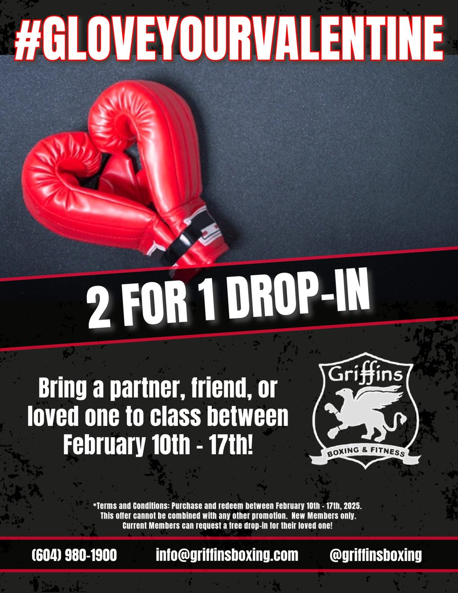 Love hurts: let’s make it hurt GOOD. This #ValentinesDay [and week], grab your partner, pal, or your favourite workout buddy, and throw some punches: we've got 2-for-1 boxing classes until February 17th. 

#ValentinesMadeEasy 
#boxing