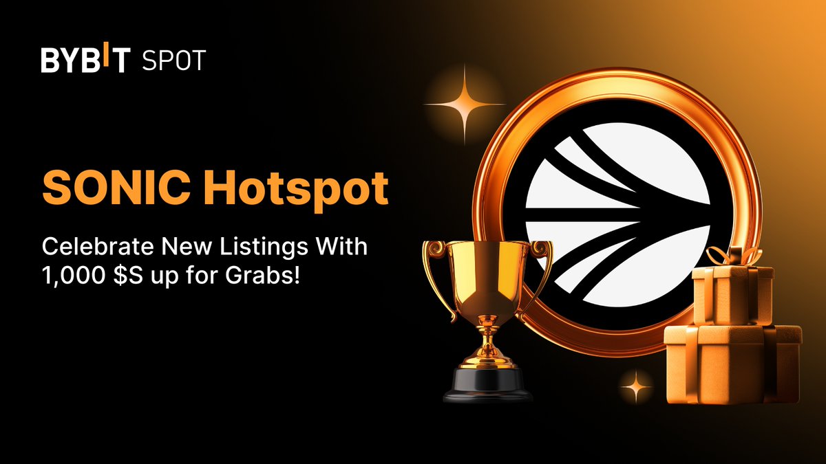 🔥 #Bybit HotSpot #SONIC Edition is here with 1000 $S Up for Grabs with <a href="/SonicLabs/">Sonic</a>!

Join SONIC's listing festivities to win. The event runs from Feb 11, 10AM - Feb 17, 11:59PM UTC

✅  Register &amp; take part now: i.bybit.com/2IabaGRz

#BybitTrading #TheCryptoArk