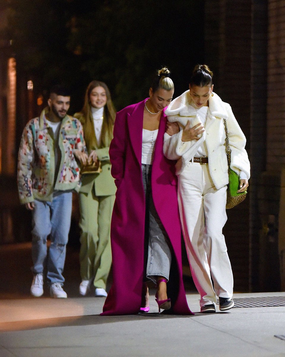 lipapictures's tweet photo. the fact that dua lipa, bella hadid, gigi hadid and zayn were part of the same family is insane to me https://t.co/pU8mWkjZHA