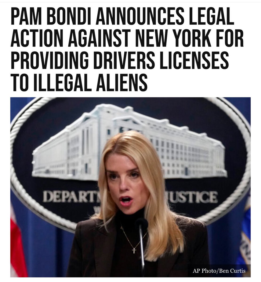 Pam Bondi is on 🔥
