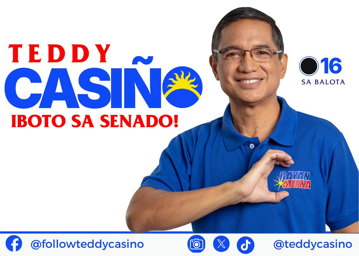 Gobyernong Tapat Para sa Lahat. Yan ang kabuuan ng ating plataporma sa Senado. #ParaSaInyo 
#TaumbayanSaSenado