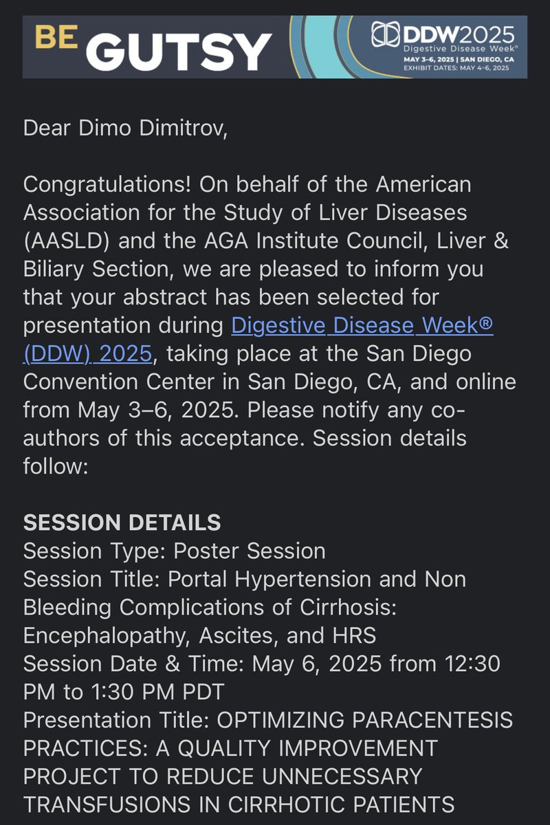 Dimo Dimitrov, MD (@dimodimitrovmd) on Twitter photo Delighted and excited to present at #DDW2025! Grateful to my incredible team for their support. Looking forward to connecting with fellow GI enthusiasts. See you in San Diego! #DDW #GI #MedTwitter <a href="/StElizabethsMC/">St. Elizabeth's Medical Center</a> Delighted and excited to present at #DDW2025! Grateful to my incredible team for their support. Looking forward to connecting with fellow GI enthusiasts. See you in San Diego! #DDW #GI #MedTwitter <a href="/StElizabethsMC/">St. Elizabeth's Medical Center</a>