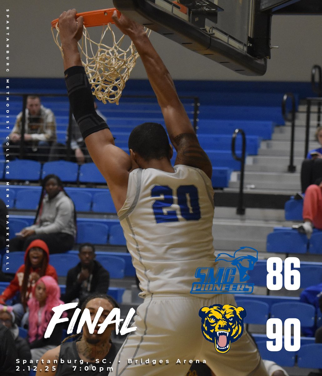 SMC PIONEERS (@gosmcpioneers) on Twitter photo Men's Basketball • Carolina withstands a late rally by <a href="/GOSMCBASKETBALL/">Spartanburg Methodist College - Men’s Basketball</a> for a 90-86 win. Despite the loss, Tavarez Lacey had some highlight-filled dunks for nine points and Bryan Bayonne had 29 points - 16 of 17 from the free-throw line. #RollNeers #NAIAHoops Men's Basketball • Carolina withstands a late rally by <a href="/GOSMCBASKETBALL/">Spartanburg Methodist College - Men’s Basketball</a> for a 90-86 win. Despite the loss, Tavarez Lacey had some highlight-filled dunks for nine points and Bryan Bayonne had 29 points - 16 of 17 from the free-throw line. #RollNeers #NAIAHoops