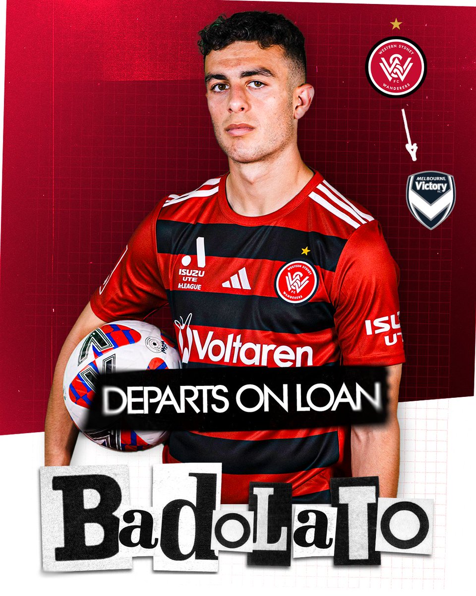 wswanderersfc's tweet photo. We have today agreed to a loan deal for midfielder Alex Badolato that will see him at @ALeagueMen side Melbourne Victory for the remainder of the season: https://t.co/UiXySkRqHX #WSW https://t.co/8C0ZaGNtAr