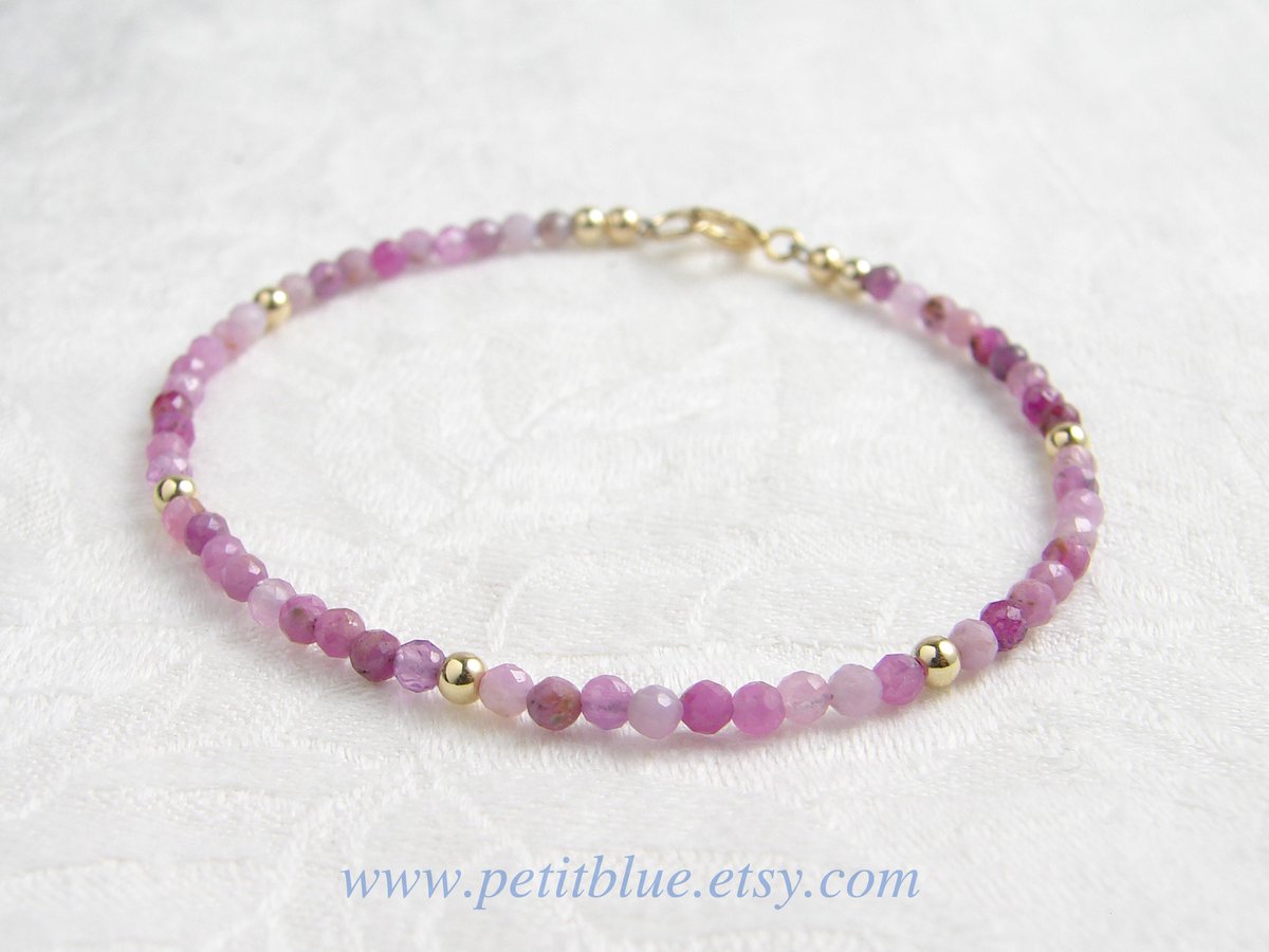 JewelryByMikako's tweet image. Pink Sapphire Bracelet ~ September Birthday Gift ~ Dainty Birthstone Bracelet ~ Gift for Her ~ Layering Bracelet ~ Minimalist Jewelry tuppu.net/6b28469b  #StackableBracelet