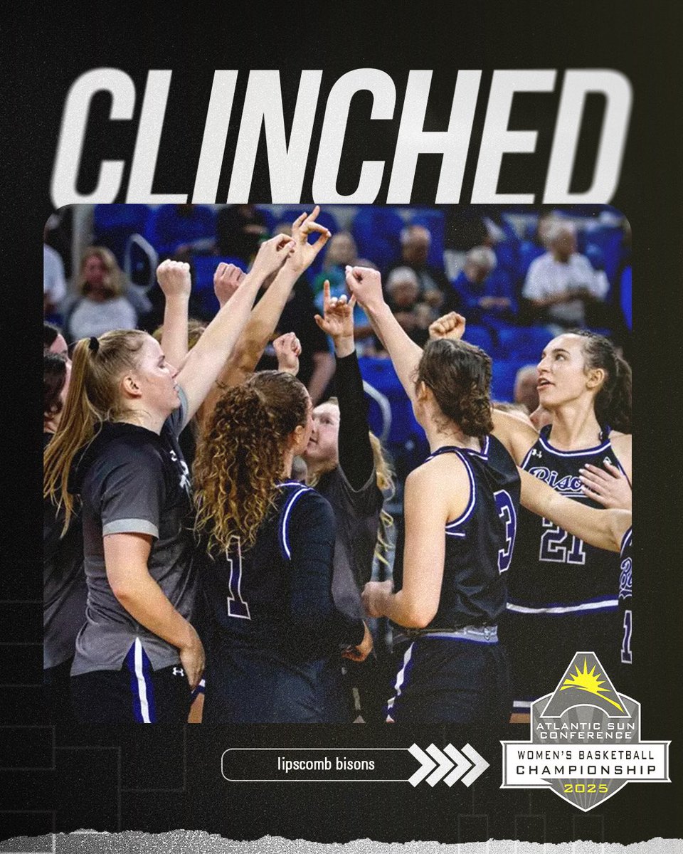 🔐 <a href="/LipscombWBB/">Lipscomb Women's Basketball</a> is locked in

See you at the #ASUNWBB Championship 👋