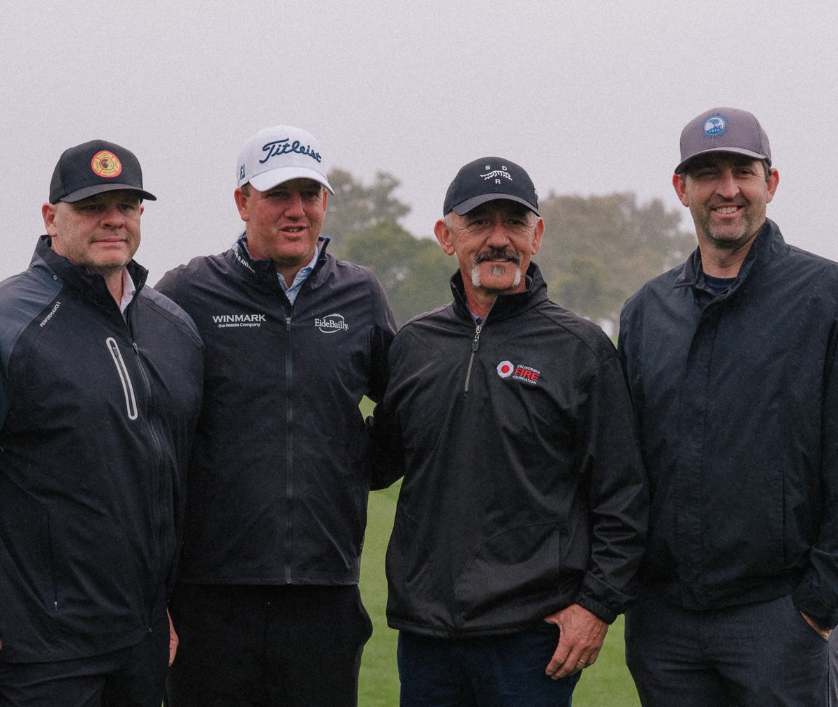 thegenesisinv's tweet photo. Grateful to have LA firefighters out on the course today as we honor heroes on and off the greens. https://t.co/p8RRRDwwZL